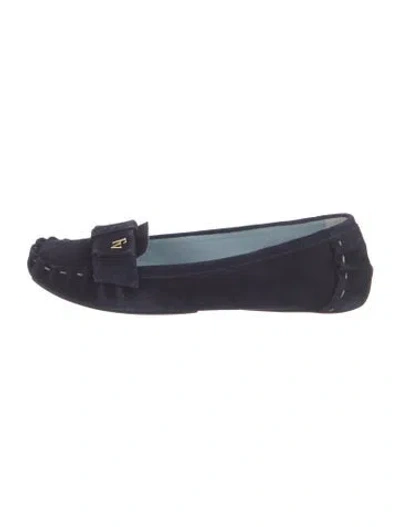 Pre-owned Frances Valentine Suede Flats In Blue