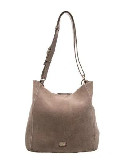 Pre-owned Frances Valentine Suede Shoulder Bag In Neutral