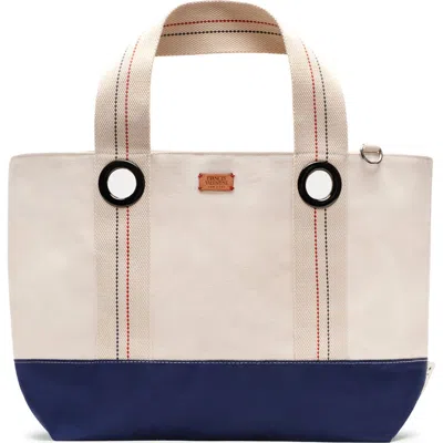 Frances Valentine Summer Cotton Canvas Tote In Pattern