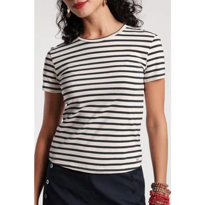 Frances Valentine Super Crewneck T Stripe In Animal Print