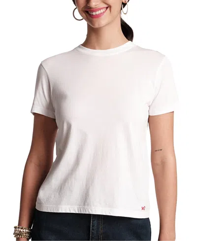 Frances Valentine Super Pima Crewneck T-shirt In White