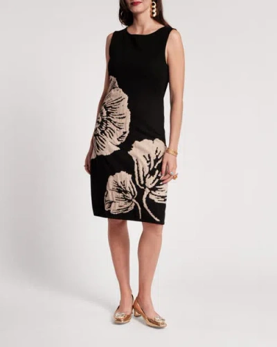 Frances Valentine Swan Shift Dress Carefree Chrysanthemum In White