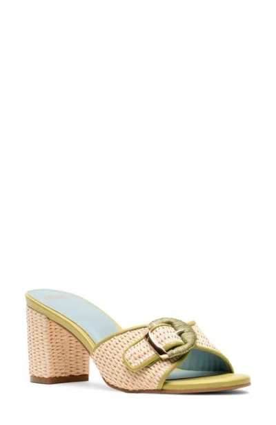 Frances Valentine Taylor Block Heel Sandal In Green