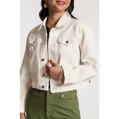 Frances Valentine Taylor Jean Jacket In Neutral