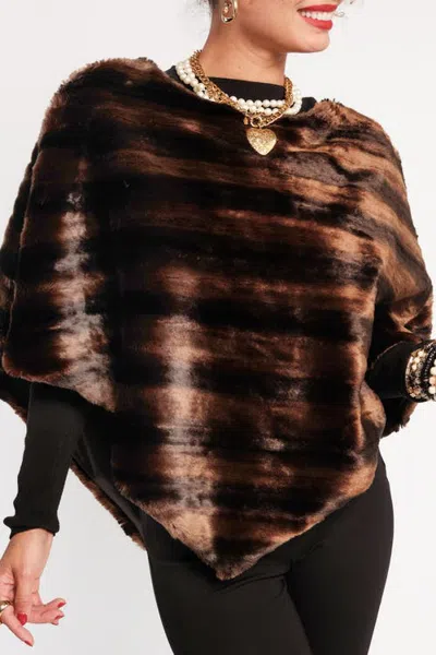 Frances Valentine The Envoy Poncho In Brown