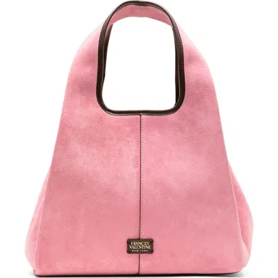 Frances Valentine Tootsie Suede Tote In Pink