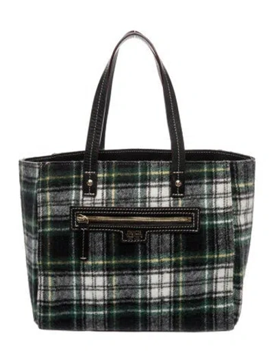 Pre-owned Frances Valentine Top Handle Bag In Green