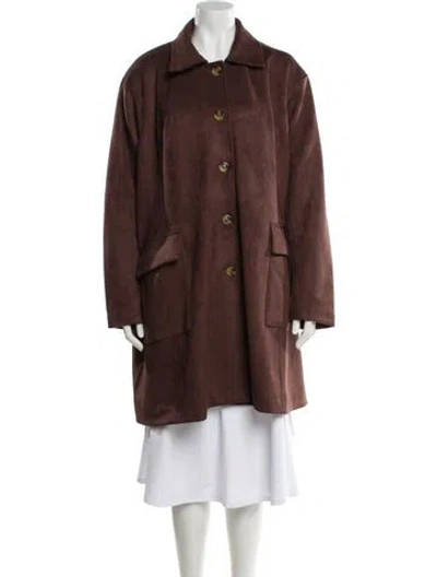 Pre-owned Frances Valentine Trench Coat In Brown