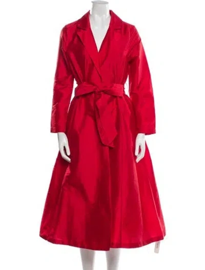 Pre-owned Frances Valentine Trench Coat In Red