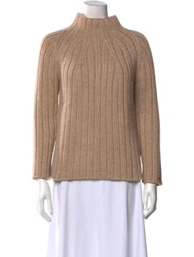 Pre-owned Frances Valentine Turtleneck Sweater In Neutral