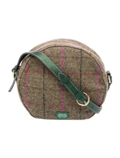 Pre-owned Frances Valentine Tweed Crossbody Bag In Neutrals