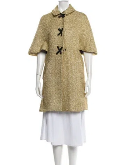 Pre-owned Frances Valentine Tweed Pattern Evening Jacket In Neutral
