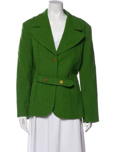 Pre-owned Frances Valentine Virgin Wool Blazer W/ Tags In Green