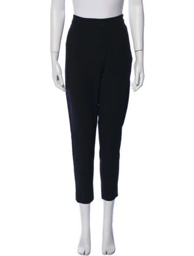 Pre-owned Frances Valentine Virgin Wool Skinny Leg Pants In Black