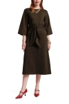 Frances Valentine Whitney Wrap Dress In Brown