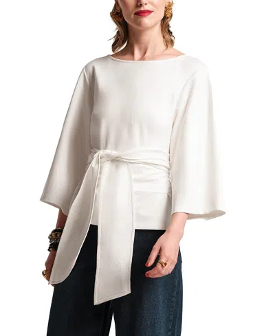 FRANCES VALENTINE WHITNEY WRAP TOP