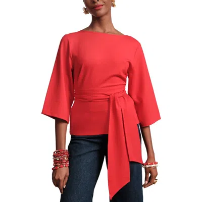 FRANCES VALENTINE FRANCES VALENTINE WHITNEY WRAP TOP SOLID VISCOSE BLEND VISCOSE BLEND
