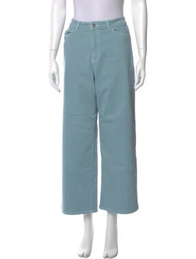 Pre-owned Frances Valentine Wide Leg Pants In Blue