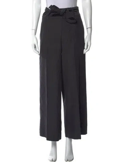 Pre-owned Frances Valentine Wide Leg Pants In Gray