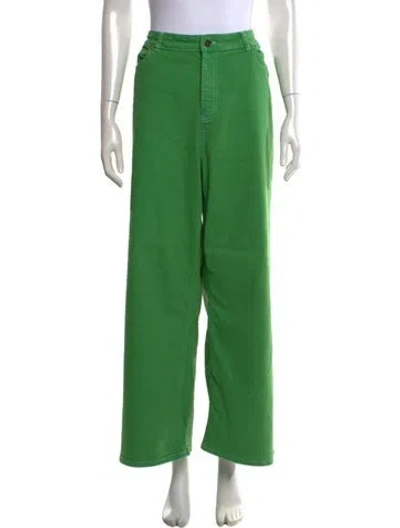 Pre-owned Frances Valentine Wide Leg Pants In Gray