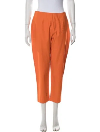 Pre-owned Frances Valentine Wide Leg Pants In Orange