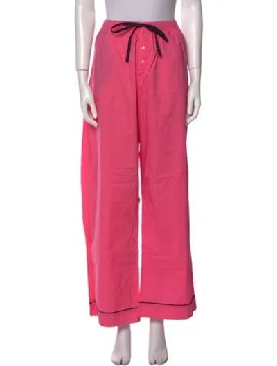 Pre-owned Frances Valentine Wide Leg Pants In Pink