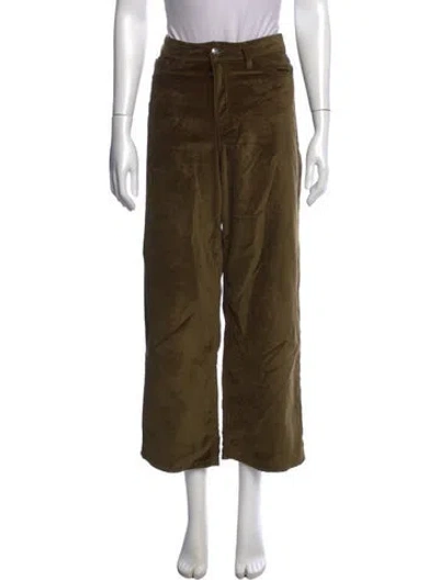 Pre-owned Frances Valentine Wide Leg Pants W/ Tags In Green