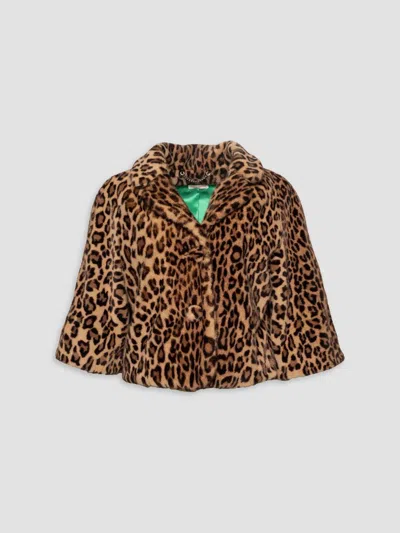 Frances Valentine Women's Blaine Leopard Print Faux Fur Jacket In Multi