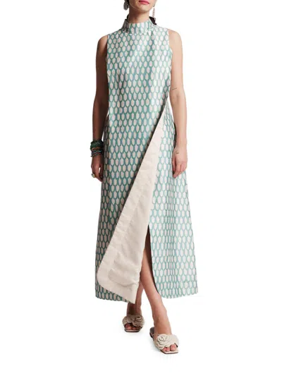 Frances Valentine Women's Carlyle Geometric-print Maxi Dress In Multi