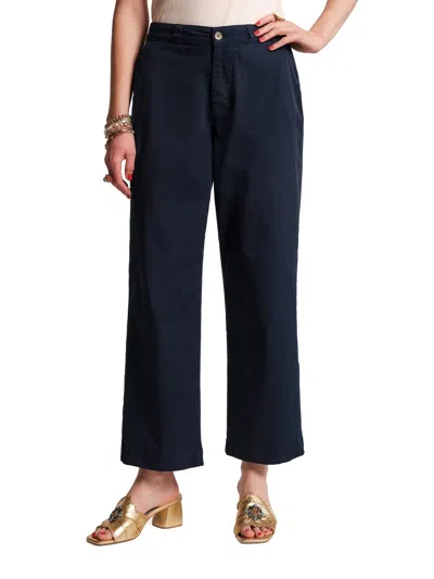 Frances Valentine Women's Coleman Relaxed-fit Pants In Blue