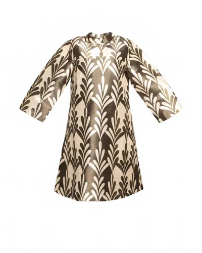 Frances Valentine Women's Diplomat Mini Dress In Oyster Olive In Multi