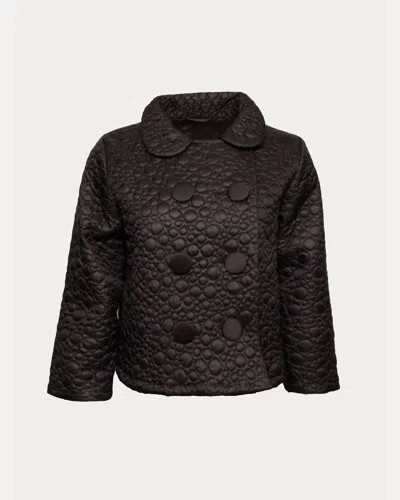 Frances Valentine Women's Ginger Bubbly Quilt Jacket In Black