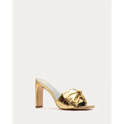 Frances Valentine Women's Hilary Heels In Metallic Leather Gold In Multi