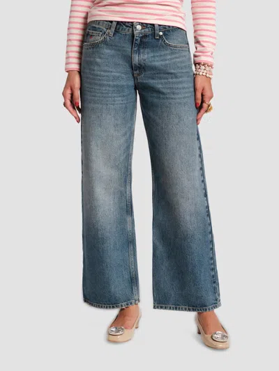 Frances Valentine Women's Jessie High-rise Wide-leg Jeans In Medium Wash