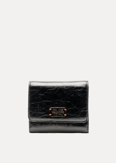 Frances Valentine Women's Leather Wallet In Black
