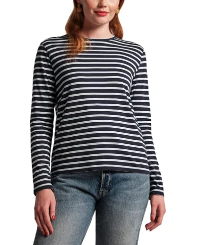 FRANCES VALENTINE WOMEN'S LONG SLEEVE STRIPED T-SHIRT