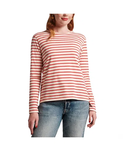 FRANCES VALENTINE WOMEN'S LONG SLEEVE STRIPED T-SHIRT