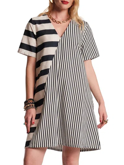 Frances Valentine Women's Schooner Splice Striped Minidress In Multi