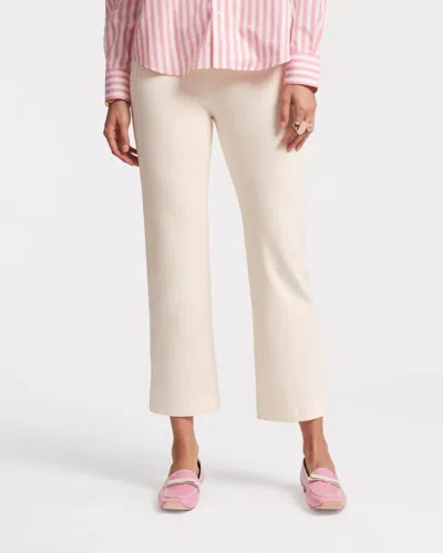 Frances Valentine Wonder Solid Stretch Stretch Pant In Oyster In Neutral