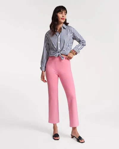 Frances Valentine Wonder Solid Stretch Stretch Pant In Pink In Blue