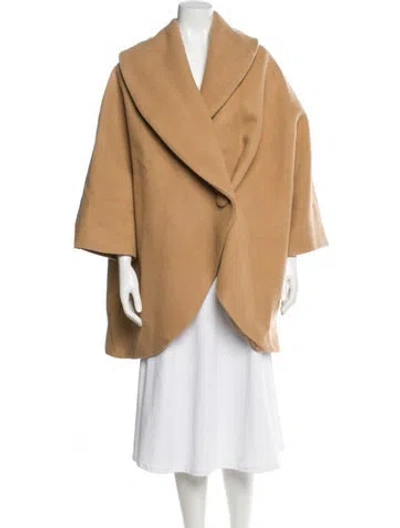 Pre-owned Frances Valentine Wool Coat In Neutral