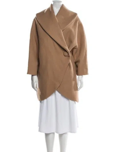 Pre-owned Frances Valentine Wool Coat In Neutral