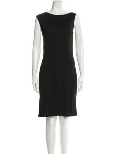 Pre-owned Frances Valentine Wool Knee-length Dress In Black