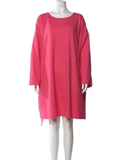 Pre-owned Frances Valentine Wool Knee-length Dress In Pink