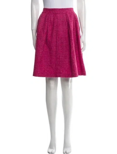 Pre-owned Frances Valentine Wool Knee-length Skirt In Pink