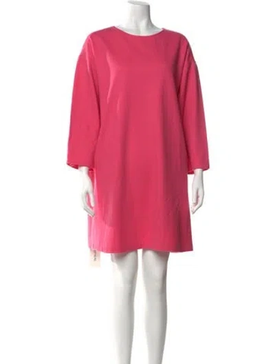Pre-owned Frances Valentine Wool Mini Dress In Pink