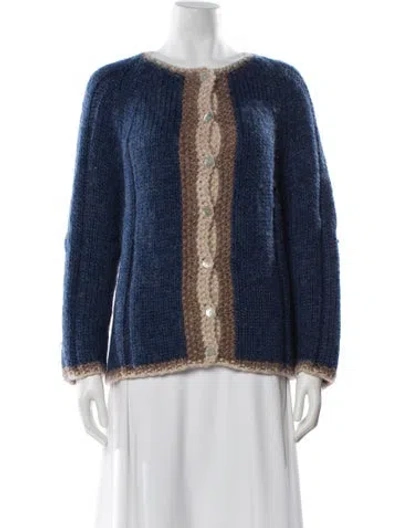 Pre-owned Frances Valentine Wool Printed Sweater In Multi