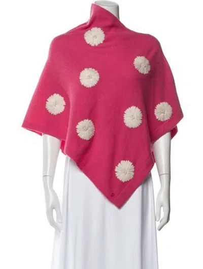 Pre-owned Frances Valentine Wool Printed Sweater In Pink