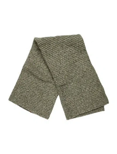 Pre-owned Frances Valentine Wool Scarf W/ Tags In Green