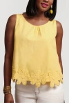 Frances Valentine Zennia Flower Hem Tank